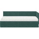  Kutni krevetni okvir s madracem 2 kom. Tamnozelena 90 x 190 cm | shoptok.hr