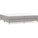 Okvir za krevet s oprugom svjetlosivi 200 x 200 cm od tkanine | Eponuda.com