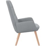  Fotelja za opuštanje svijetlo siva tkanina | Shoptok.si