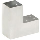 Spojnik za stupove u L-obliku od pocinčanog metala 71 x 71 mm | shoptok.hr
