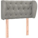 Maison Chic vzglavna omarica - nočna omarica - posteljna omarica z ušesi svetlo sivo 83x23x78/88 cm žamet, (21710430) | Shoptok.si