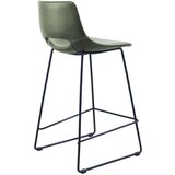 Kave Home Kaki zelena barska stolica od umjetne kože (visine sjedala 65 cm) Zahara – | shoptok.hr