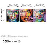WALLXPERT dekorativna slika od kaljenog stakla smile 3 (uv 852) 50 x 50cm | ePonuda.com