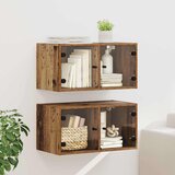  Zidni ormari 2 pcs Staro drvo 68 x 37 x 35 cm Konstruirano drvo | Eponuda.ba