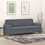 vidaXL Trosed temno siv 180 cm žamet | Shoptok.si
