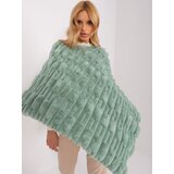 Wool Fashion Italia Poncho-AT-PN-2347.68-pistachio | Shoptok.si