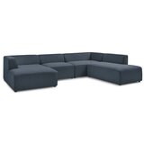 Bobochic Paris Tamno plava kutna garnitura (s desnim kutom/u obliku slova "U") Megeve – | shoptok.hr