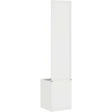 vidaXL Vrtni Sadič s Dekorativnom Pločom Bijelo 32 x 140 cm | shoptok.hr