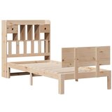  Krevet s regalom za knjige bez madraca 90x190 cm od borovine | shoptok.hr