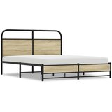 Maison Chic Posteljni okvir - Dvoposteljna postelja - Zakonska postelja brez vzmetnice 150x200 cm sonoma hrast inž. les-J10924, (21763465) Cene