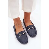 Boto Women's Perforated Moccasins With Decoration Navy Kaydance | shoptok.hr
