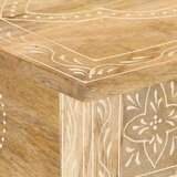 vidaXL Konzolna mizica 80x35x74 cm trden mangov les | Shoptok.si