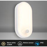 BRILO zidna rasvjeta led 12W 1300lm 3000K IP65 senzor oval | shoptok.hr