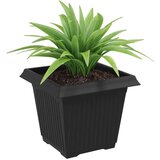  Kvadratna saksija za cvijeće 6 pcs Crna 43 x 43 x 33.5 cm - Crna 33 x 33 x 26 cm 6 | shoptok.hr