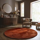 Flair Rugs Ručno rađen vunen okrugao tepih boje terakote ø 160 cm Gigi – | shoptok.hr