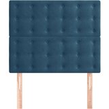  Posteljno vzglavje 2 kosa temno modro 100x5x78/88 cm žamet, (20792822) | Shoptok.si