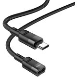 Hoco adapter U107 type c na type c 3A 1,2m crni Cene