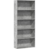Ormarić za knjige beton sivi 80x30x189 cm konstruirano drvo | shoptok.hr