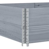  Okviri za palete 2 kom sivi 150x100 cm od masivne borovine | Eponuda.ba
