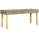 vidaXL Klupa 110 cm od prirodnog ratana kubu i masivnog drva manga | shoptok.hr