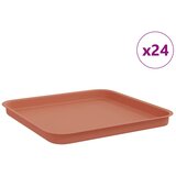 vidaXL Kvadraten cvetlični pladenj 24 pcs Kamnito rdeča, (5000207417) Cene