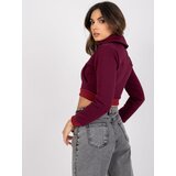 RUE PARIS Sweatshirt-RV-BL-7305.79-dark red | Shoptok.si