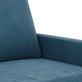  2-dijelni set sofa s jastucima plavi baršunasti | Eponuda.ba