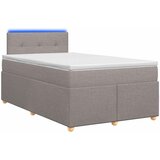  Boxspring krevet s madracem Sivosmeđa 120 x 190 cm Tkanina | shoptok.hr