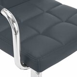  Barski stolci od umjetne kože 2 kom sivi Siva | shoptok.hr