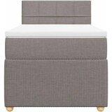  Krevet s oprugama i madracem smeđesivi 80x200 cm od tkanine | shoptok.hr