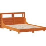 vidaXL Okvir kreveta bez madraca voštano smeđi 140x190 cm od borovine Cijene