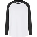 Urban Classics Boys' long-sleeved T-shirt Organic Oversized white/black