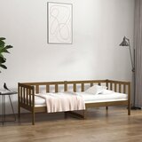 The Living Store Dnevna postelja medeno rjava 80x200 cm trdna borovina - Dnevna Postelja, (21508993) | Shoptok.si