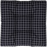  Jastuk za palete crni karirani 80 x 80 x 12 cm od tkanine | Eponuda.ba
