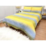 Viktorija Leskovac posteljina mikrofiber plavo-žuta boja 200x200cm Cene