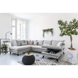 P & B SEDEŽNA GARNITURA, mikrovlakna svetlo siva | Shoptok.si
