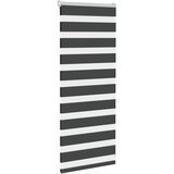  Zavjesa zebra crna 65x100 cm širina tkanine 60,9 cm poliester | Eponuda.ba