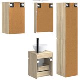  Set ormarića za kupaonicu 5 pcs Hrast sonoma | Shoptok.si