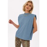 Madmext Mad Girls Blue Padded T-Shirt Mg900 | shoptok.hr