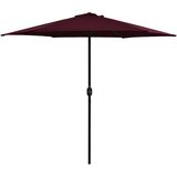vidaXL Zunanji senčnik z aluminijastim drogom 270x246 cm bordo rdeč | Shoptok.si