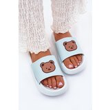Boto Women's Foam Slippers With Bear Blue Lalon | Shoptok.si