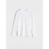 Reserved bluza z dolgimi rokavi slim fit - bela Cene