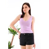 Dewberry Z2009 WOMEN'S CROCHET BLOUSE-LILAC | shoptok.hr