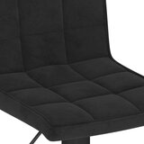 vidaXL Barski stolac crni baršunasti | shoptok.hr
