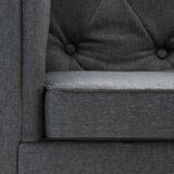  Naslanjač temno sivo blago | Shoptok.si