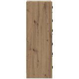 vidaXL Visok predalnik Umetni hrast 35 x 37 x 109 cm Konstruiran les | Shoptok.si