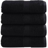 Premium ručnici za pranje SOLUND 4 kom. crni 30x30 cm 600 g/m² | Shoptok.si