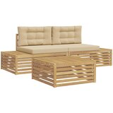 4 4 kom. Set vanjskih sofa Poliester Bijela | shoptok.hr
