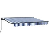  Ručno sklopiva tenda Plava i bijela 3 x 2 m | shoptok.hr