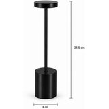  Stona LED lampa na dodir, 34×8 cm, Crna Cene
